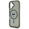 Coque arrière Karl Lagerfeld IML Metal Choupette Head avec MagSafe pour Apple iPhone 16 Plus - Noir 6