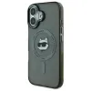 Coque arrière Karl Lagerfeld IML Metal Choupette Head avec MagSafe pour Apple iPhone 16 - Noir 2