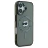 Coque arrière Karl Lagerfeld IML Metal Choupette Head avec MagSafe pour Apple iPhone 16 - Noir 4