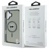 Coque arrière Karl Lagerfeld IML Metal Karl Head avec MagSafe pour Apple iPhone 16 - Noir 8