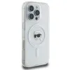 Coque arrière Karl Lagerfeld IML Metal Karl Head avec MagSafe pour Apple iPhone 16 Pro Max - Blanc 4