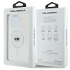 Coque arrière Karl Lagerfeld IML Metal Karl Head avec MagSafe pour Apple iPhone 16 Pro Max - Blanc 8