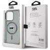 Coque arrière Karl Lagerfeld IML Metal Karl Head avec MagSafe pour Apple iPhone 15 Pro - Noir 5