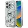 Coque arrière Karl Lagerfeld Liquid Glitter Choupette Head avec MagSafe pour Apple iPhone 16 Pro Max - Transparent 0