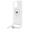 Coque arrière Karl Lagerfeld IML Choupette Head & Cord avec MagSafe pour Apple iPhone 16 Pro - Transparent 5