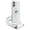 Coque arrière Karl Lagerfeld IML Choupette Head & Cord avec MagSafe pour Apple iPhone 16 - Transparent 3