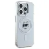 Coque arrière Karl Lagerfeld IML Metal Choupette Head avec MagSafe pour Apple iPhone 15 Pro - Blanc 4