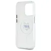 Coque arrière Karl Lagerfeld IML Metal Choupette Head avec MagSafe pour Apple iPhone 15 Pro - Blanc 7