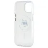 Coque arrière Karl Lagerfeld IML Metal Choupette Head avec MagSafe pour Apple iPhone 15 - Blanc 7