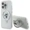 Coque arrière rigide Karl Lagerfeld Ring Stand Karl & Choupette avec MagSafe pour Apple iPhone 15 Pro Max - Blanc