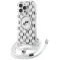 Coque arrière Karl Lagerfeld IML Crossbody Monogram Karl & Choupette Head avec MagSafe pour Apple iPhone 16 Pro - Transparent
