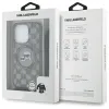 Coque arrière Karl Lagerfeld IML Crossbody Monogram Karl & Choupette Head avec MagSafe pour Apple iPhone 16 Pro Max - Noir 7