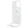 Coque arrière Karl Lagerfeld IML Crossbody Monogram Karl & Choupette Head avec MagSafe pour Apple iPhone 16 Pro Max - Transparent 6