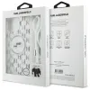 Coque arrière Karl Lagerfeld IML Crossbody Monogram Karl & Choupette Head avec MagSafe pour Apple iPhone 16 Pro Max - Transparent 7