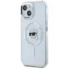 Coque arrière Karl Lagerfeld IML Metal Karl Head avec MagSafe pour Apple iPhone 15 Plus - Blanc 2