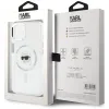Coque arrière Karl Lagerfeld IML Metal Karl Head avec MagSafe pour Apple iPhone 15 Plus - Blanc 8