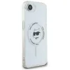 Coque arrière Karl Lagerfeld IML Metal Choupette Head avec MagSafe pour Apple iPhone 17e/16e - Blanc 4