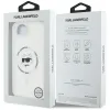 Coque arrière Karl Lagerfeld IML Metal Choupette Head avec MagSafe pour Apple iPhone 17e/16e - Blanc 8