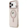 Coque arrière Karl Lagerfeld IML Choupette avec MagSafe pour Apple iPhone 17 Pro Max - Rose 1