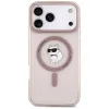 Coque arrière Karl Lagerfeld IML Choupette avec MagSafe pour Apple iPhone 17 Pro Max - Rose 2