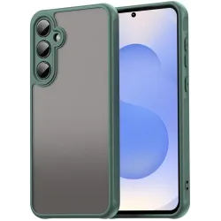 Coque arrière Phonesta AirFrost pour Samsung Galaxy S25/S24 - Vert mat