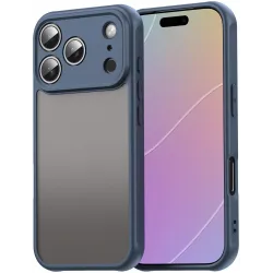 Coque arrière Phonesta AirFrost pour Apple iPhone 17 Pro - Bleu mat