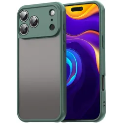 Coque arrière Phonesta AirFrost pour Apple iPhone 17 Pro Max - Vert mat