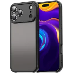 Coque arrière Phonesta AirFrost pour Apple iPhone 17 Pro Max - Noir mat