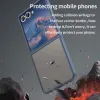 Coque arrière Phonesta AirFrost pour Samsung Galaxy Z Flip 7 - Bleu mat 3