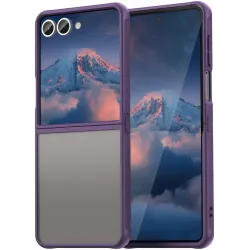 Coque arrière Phonesta AirFrost pour Samsung Galaxy Z Flip 7 - Violet mat