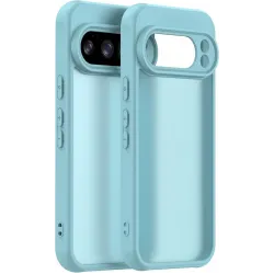 Coque arrière Phonesta AirFrost pour Google Pixel 10 Pro - Bleu givré mat