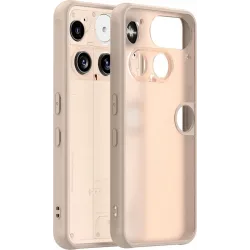 Coque arrière Phonesta AirFrost pour Nothing Phone (3) - Beige sable mat
