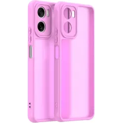 Coque arrière Phonesta AirFrost pour Motorola Moto G06/G06 Power - Rose bonbon mat
