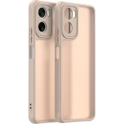 Coque arrière Phonesta AirFrost pour Motorola Moto G06/G06 Power - Beige sable mat