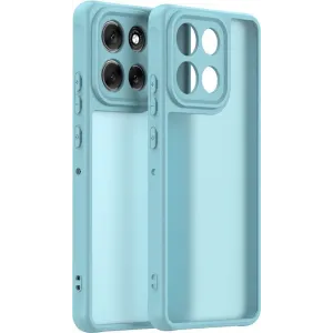 Coque arrière Phonesta AirFrost pour Motorola Moto G86/G86 Power - Bleu givré mat