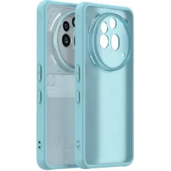 Coque arrière Phonesta AirFrost pour Nothing Phone (3a) Pro - Bleu givré mat