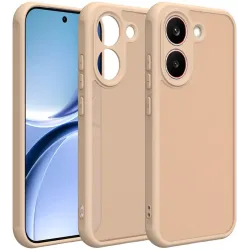 Coque arrière Phonesta AirFrost pour Xiaomi Poco X8 Pro - Beige sable mat