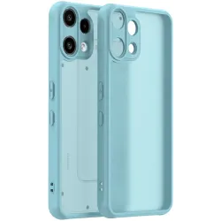 Coque arrière Phonesta AirFrost pour Nothing Phone (3a) Lite - Bleu givré mat