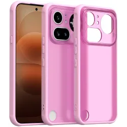 Coque arrière Phonesta AirFrost pour Nothing Phone (4a) Pro - Rose bonbon mat
