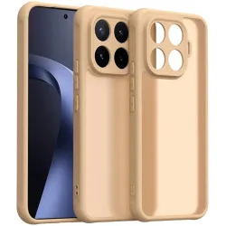 Coque arrière Phonesta AirFrost pour Xiaomi 17T Pro - Beige sable mat