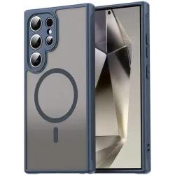 Coque arrière Phonesta AirFrost avec MagSafe pour Samsung Galaxy S25 Ultra - Bleu mat