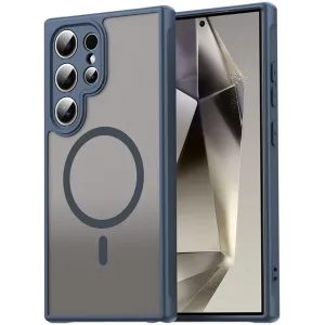 Coque arrière Phonesta AirFrost avec MagSafe pour Samsung Galaxy S25 Ultra - Bleu mat