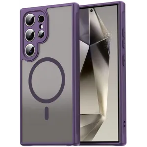 Coque arrière Phonesta AirFrost avec MagSafe pour Samsung Galaxy S25 Ultra - Violet mat