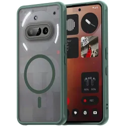 Coque arrière Phonesta AirFrost avec MagSafe pour Nothing Phone (3a) - Vert mat