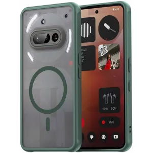 Coque arrière Phonesta AirFrost avec MagSafe pour Nothing Phone (3a) - Vert mat