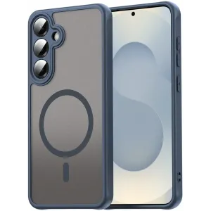 Coque arrière Phonesta AirFrost avec MagSafe pour Samsung Galaxy S24 FE - Bleu mat