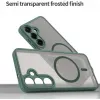 Coque arrière Phonesta AirFrost avec MagSafe pour Samsung Galaxy S24 FE - Vert mat 6