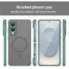 Coque arrière Phonesta AirFrost avec MagSafe pour Samsung Galaxy S25 Edge - Vert mat 8
