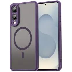 Coque arrière Phonesta AirFrost avec MagSafe pour Samsung Galaxy S25 Edge - Violet mat