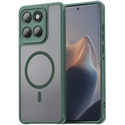 Coque arrière Phonesta AirFrost avec MagSafe pour Motorola Edge 60 / Edge 60 Fusion - Vert mat